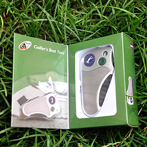 Golf-Schlagzähler Swiss Ascent Golfer’s Best Tool Golf Multitool All in One – Schlagzähler, Divot Repair Tool, Bürste