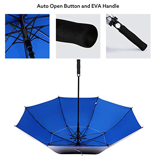 Golfschirm G4Free 62/68 Inch UV-Schutz Winddicht Sonnen- und Regenschirm Autorisches Öffnen Doppelbaldachin Belüftet Übergröße