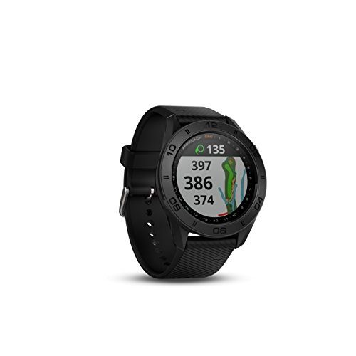 Golfuhr Garmin Approach S60 GPS-Golf-Uhr mit Schwarz Silikon Band