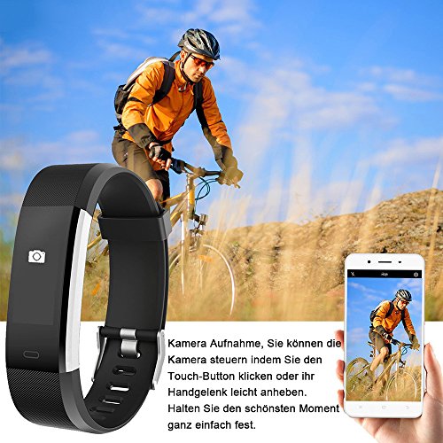 Günstige Fitness-Tracker YAMAY Fitness Armband mit Pulsmesser