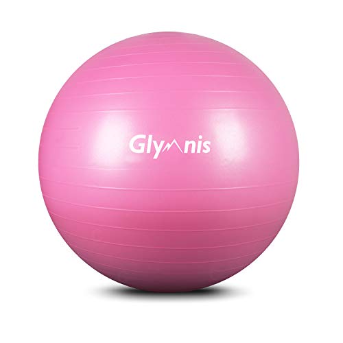 Die beste gymnastikball glymnis sitzball 55cm 65cm 75cm dicker pilates ball inkl luftpumpe anti burst yoga Bestsleller kaufen