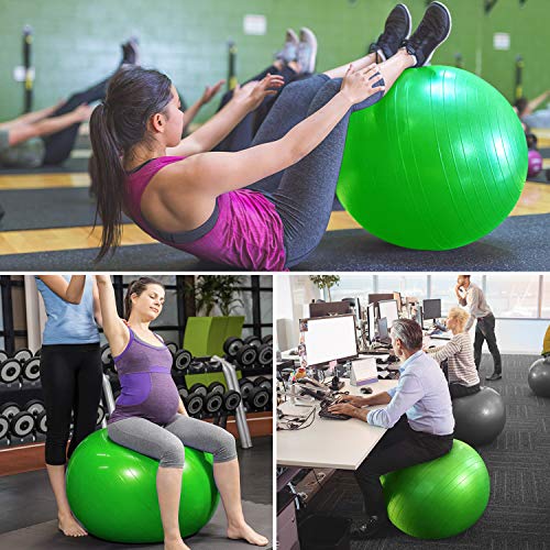 Gymnastikball TOPLUS Sitzball Extra Dicker Yoga-Ball-Stuhl, Anti-Berst-Stabilitätsball