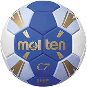 Handball GrÃ¶Ãe 0 Molten C7 Trainingsball blau/weiß/Gold 0