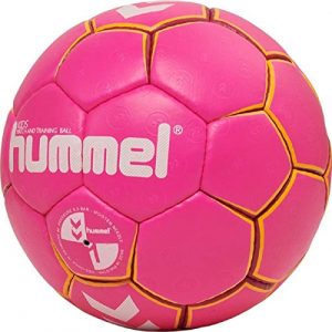 Handball GrÃ¶Ãe 1 hummel Unisex Kinder HMLKIDS-Handball, Pink/Gelb, 1