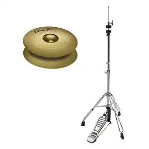 Hi-Hat-Ständer Paiste 101 Brass 14″ Hi-Hat Set MS63 Messing