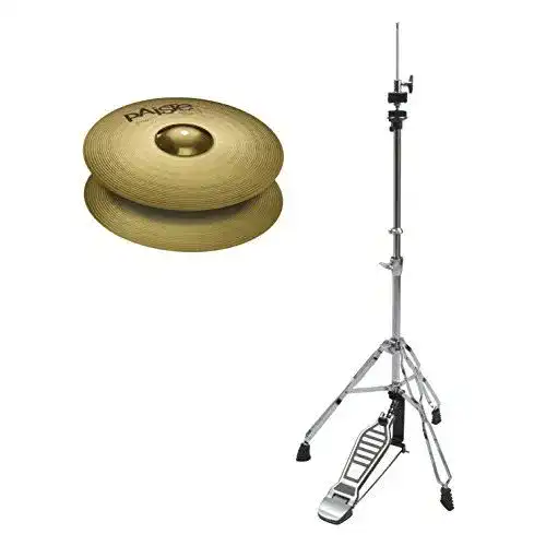 Hi-Hat-Ständer Paiste 101 Brass 14″ Hi-Hat Set MS63 Messing