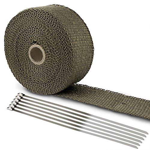 Die beste hitzeschutzband lihao basaltfaser auspuffband 10m mit kabelbinder Bestsleller kaufen