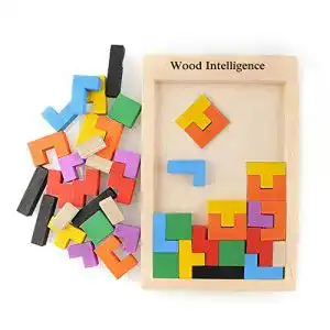 Holzpuzzle Hopewey Tetris Tangram Puzzlespiel Pädagogisch