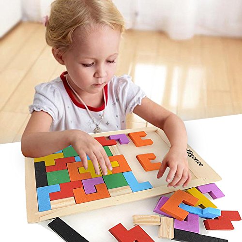 Holzpuzzle Hopewey Tetris Tangram Puzzlespiel Pädagogisch
