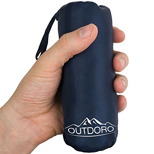 Hüttenschlafsack Outdoro , Ultra-Leichter Reise-Schlafsack, dünn