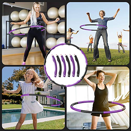 Hula-Hoop-Reifen 1,2 kg Aiweite Hula Hoop Reifen, Hula Hoop für Erwachsene & Kinder zur Gewichtsabnahme und Massage