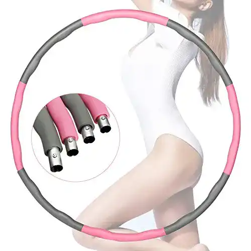 Hula-Hoop-Reifen 1,5 kg LIUMY Fitnesskreis, Schlankheits Kreis zur Gewichtsverlust, Reifen mit Schaumstoff