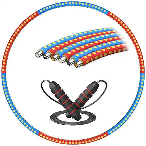 Hula-Hoop-Reifen 1,5 kg YockTec Hoola Hoop Reifen Erwachsene,Hula Hoop Reifen zum abnehmen