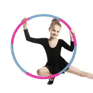 Hula-Hoop-Reifen Kinder SwirlColor Fitnessreifen Hula Reifen Kinder, Abnehmbarer Hula für Zuhause Draussen Schule Party Tanzen