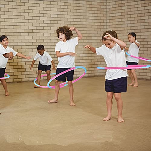 Hula-Hoop-Reifen Kinder SwirlColor Fitnessreifen Hula Reifen Kinder, Abnehmbarer Hula für Zuhause Draussen Schule Party Tanzen