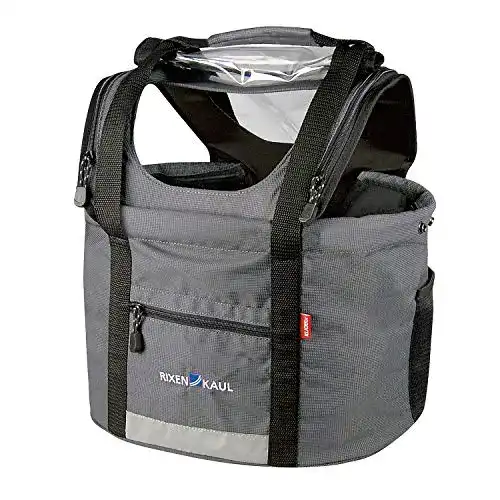 Hundefahrradkorb KlickFix Hundekorb Doggy, grau/schwarz