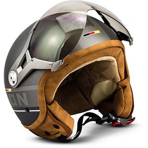 Jethelm Retro SOXON ® SP-325 Plus „Titanium“ · Jet-Helm