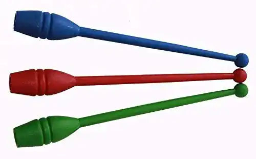 Jonglierkeulen Acito Set mit 3 Turnkeulen, , Gymnastikkeulen