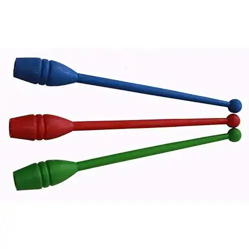 Jonglierkeulen Acito Set mit 3 Turnkeulen, , Gymnastikkeulen