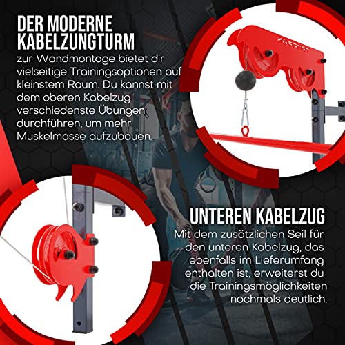 Kabelzug K-Sport : Oberer & unterer zur Wandmontage I Seilzug