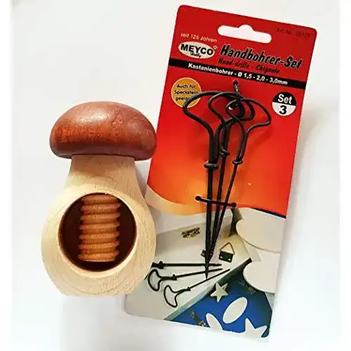 Kastanienhalter LENDGO 1x Meyco Handbohrer, Kastanienbohrer-Set