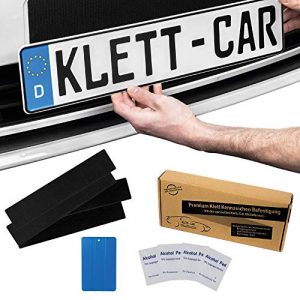 Kennzeichenhalter (rahmenlos) Klett-Car