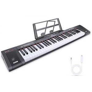 Keyboard RenFox Tastatur Klavier 61 Tasten Digital Piano