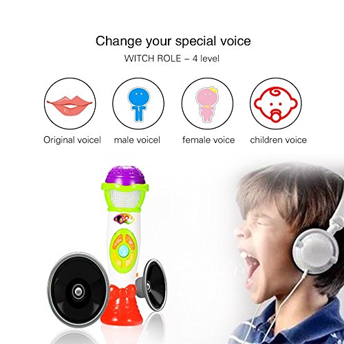 Kinder-Mikrofon ThinkMax Mikrofon Spielzeug, Sprachwechsel