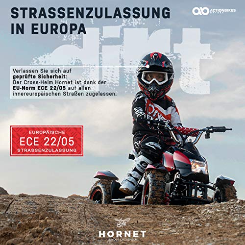 Kinder-Motorradhelm Actionbikes Motors Kinder Cross Helm Hornet