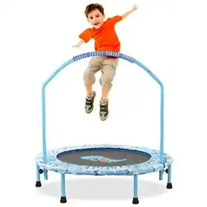 Kindertrampolin LBLA ø 38 Zoll Trampolin Outdoor Mini Faltbar