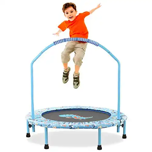 Kindertrampolin LBLA ø 38 Zoll Trampolin Outdoor Mini Faltbar