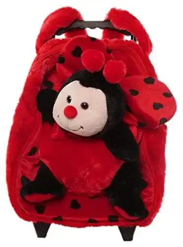 Kindertrolley Inware Marienkäfer Rot/Schwarz (Mehrfarbig) – 6918