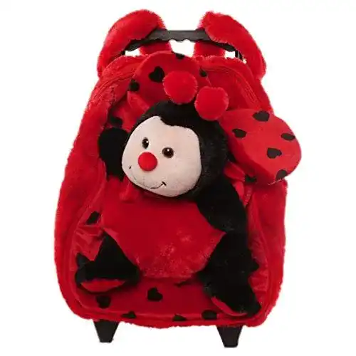 Kindertrolley Inware Marienkäfer Rot/Schwarz (Mehrfarbig) – 6918