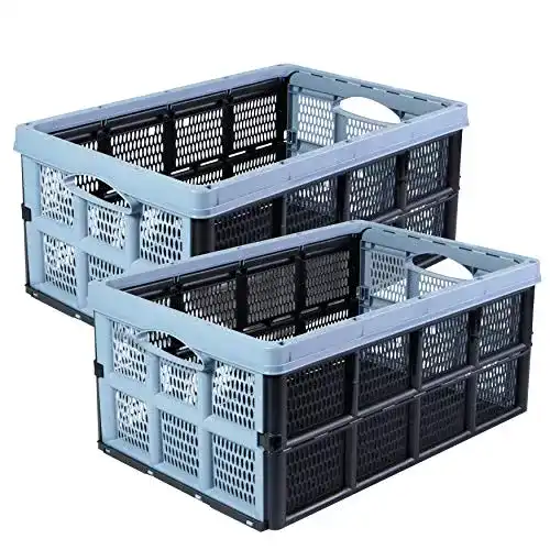 Klappbox 2friends Einkaufskorb, 2 Stück Blau, 32 Liter