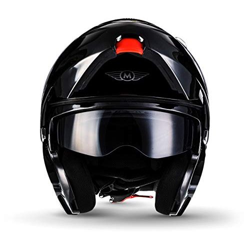 Klapphelm Moto Helmets MOTO Helmets® F19 „Gloss Black“