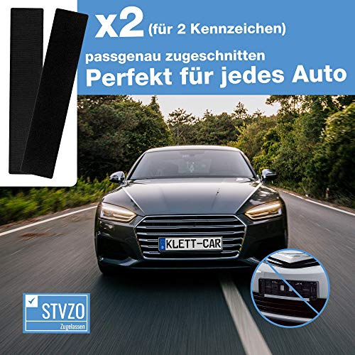 Klett-Kennzeichenhalter Klett-Car® 2X
