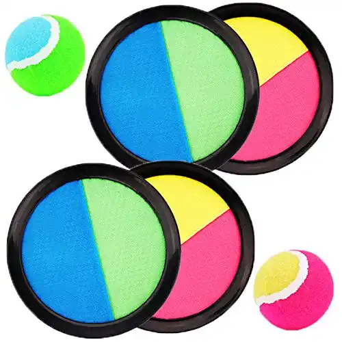 Klettballspiel Miotlsy 19 cm in Premium Qualität Fangballspiel Klett-Ballspiel