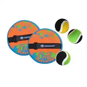 Klettballspiel Schildkröt Funsports Schildkröt Neopren Klettball Set, 2 Neopren Handfänger mit weitenverstellbarer Handschlaufe