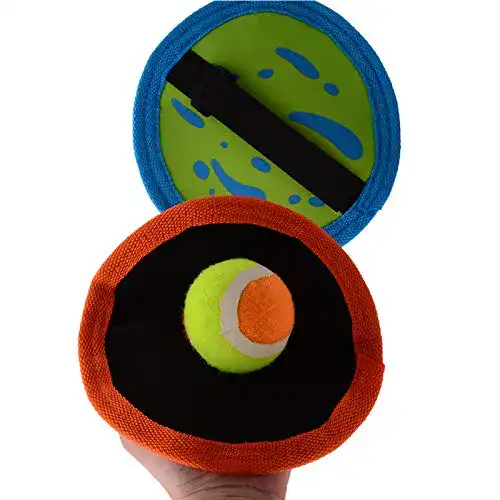Klettballspiel Smart Planet ® für Kinder Klettballset – 2 Fangscheiben mit Klettband Klettball Spiel Beachball Strandspiel