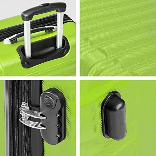 Kofferset Hartschale TecTake 4 teiliges ABS Hartschalen