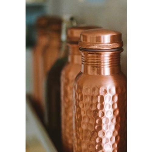 Kupfer-Trinkflasche Kosdeg Gehämmert Kupfer-Wasserflasche