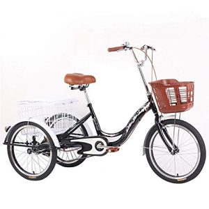 Lastenrad ZNND Tricycle for Adults 20 Zoll Dreirad Für Erwachsene Senioren Frauen Männer