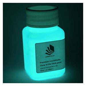 Leuchtfarbe lumentics Premium GrünBlau 100g – UV Glühfarbe