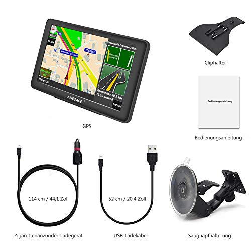 LKW-Navi AWESAFE GPS Navi Navigation für Auto LKW PKW