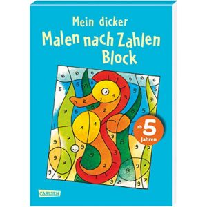 Malen nach Zahlen Carlsen Verlag GmbH Mein dicker “” Block