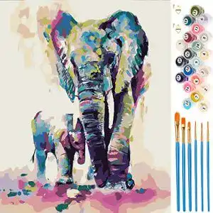 Malen nach Zahlen Erwachsene Vintoney , Paint by Numbers DIY