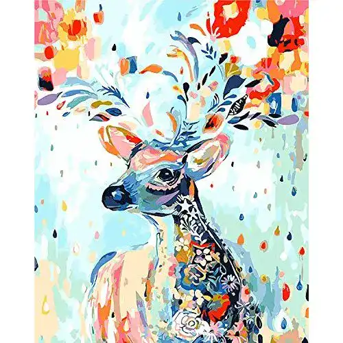 Malen nach Zahlen Erwachsene XINRANFF , DIY Handgemalt