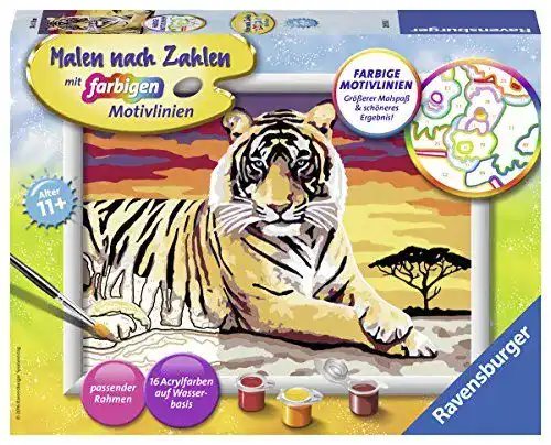 Malen nach Zahlen Ravensburger 28553 – Majestätischer Tiger