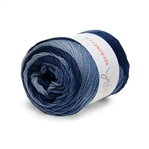 Merinowolle ggh Merinella Farbe:008 – Entenblau Dégradé, 100%