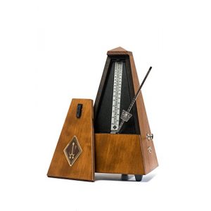 Metronom Wittner Taktell Pyramidenform Holzgehäuse mit Glocke
